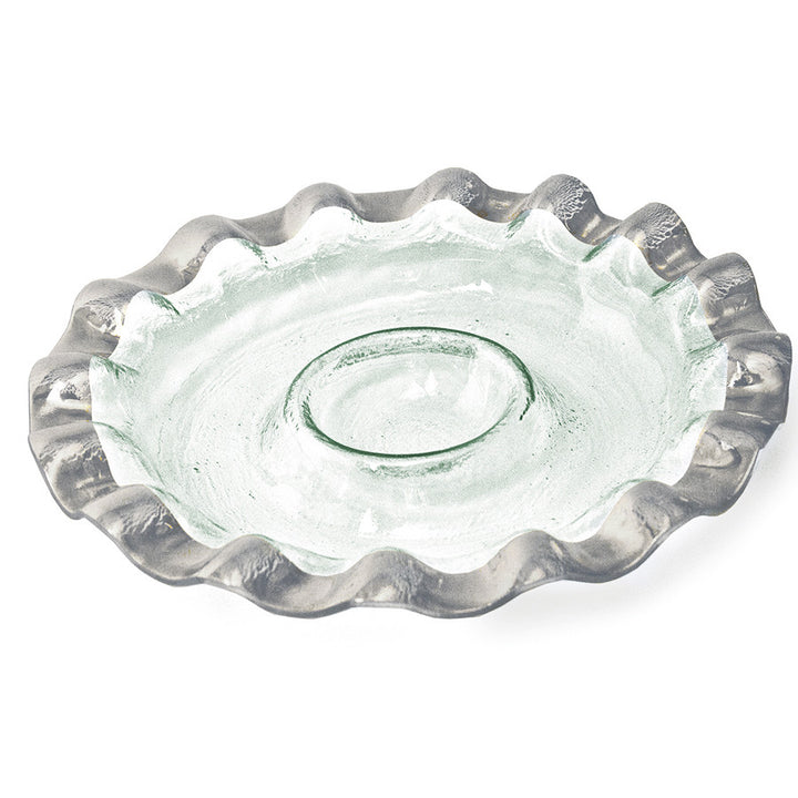 Ruffle Round Chip & Dip Server